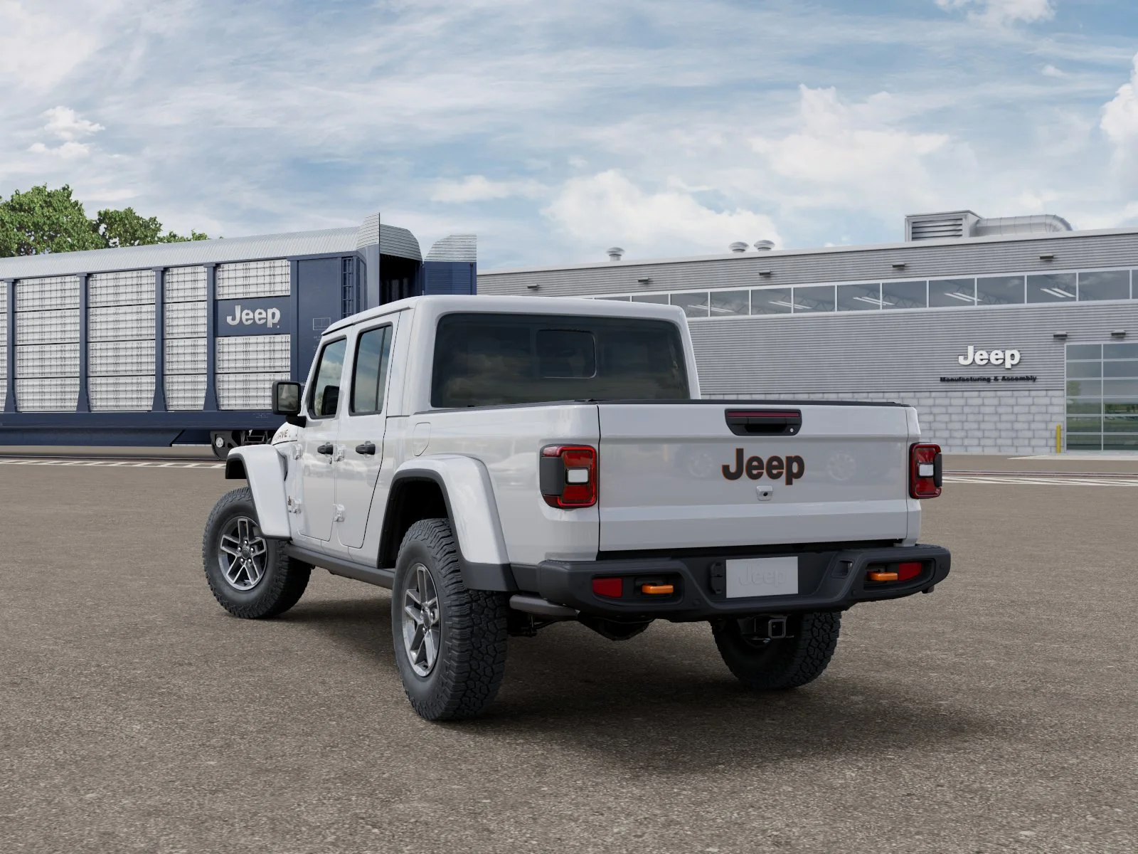 New 2026 Bright White Clear-Coat Exterior Paint Jeep Mojave image 3