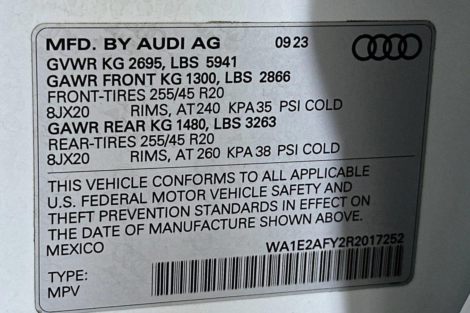 Used 2024 Glacier White Metallic Audi S line Premium Plus image 24