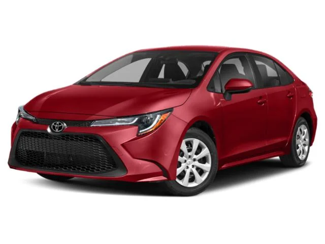 Used 2020 Barcelona Red Metallic Toyota LE image 1