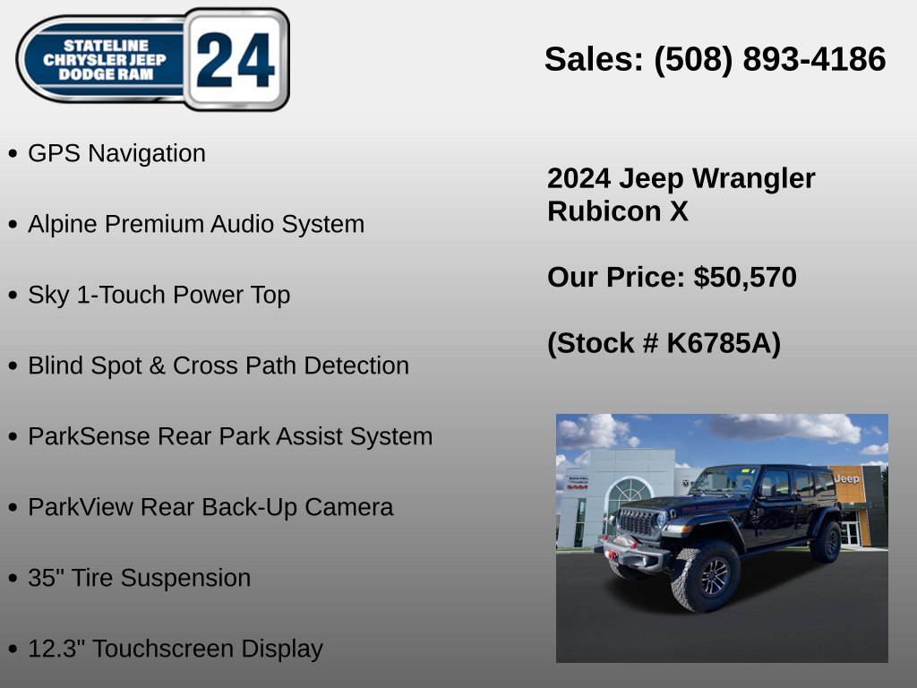 Used 2024 Black Jeep Rubicon X image 5