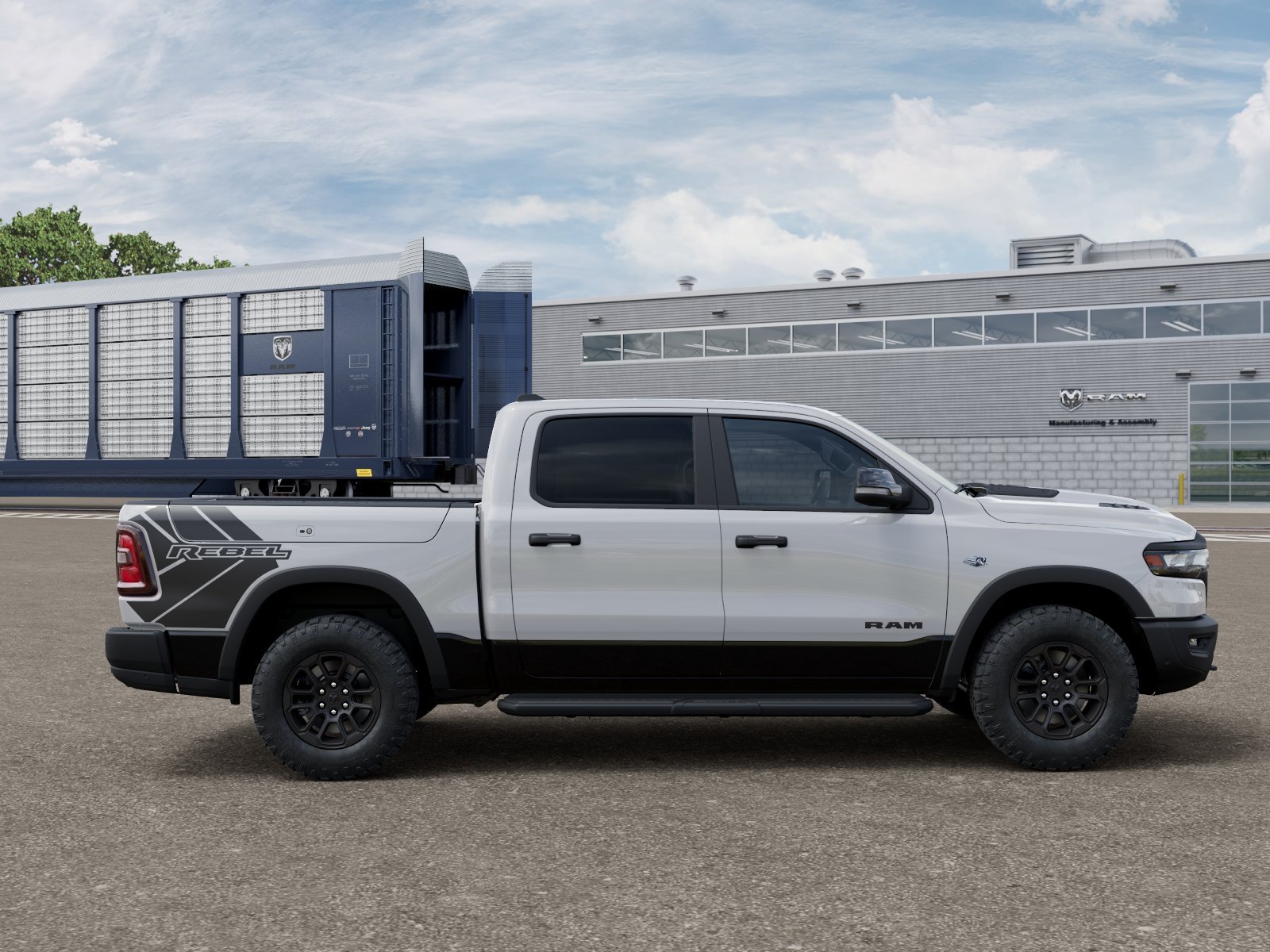 New 2026 Bright White Clear-Coat Exterior Paint RAM REBEL image 12