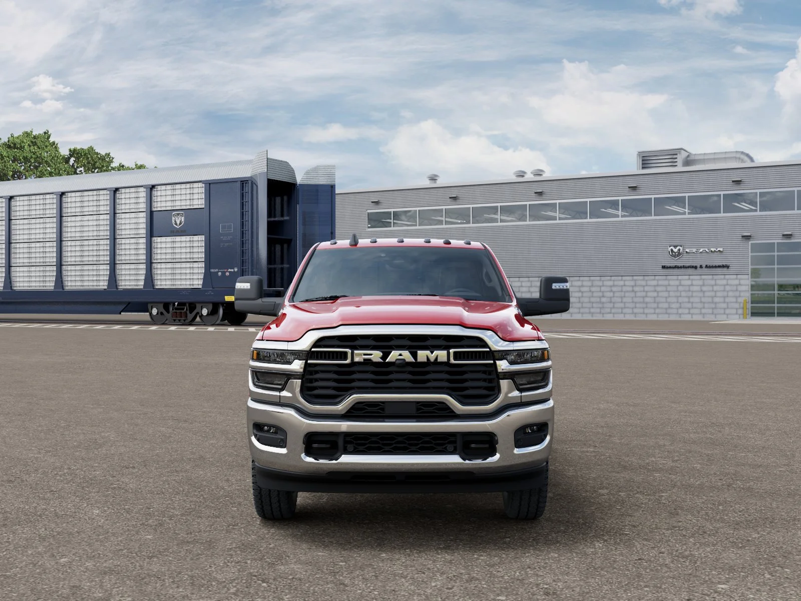 New 2026 Flame Red Clear-Coat Exterior Paint RAM Tradesman image 32