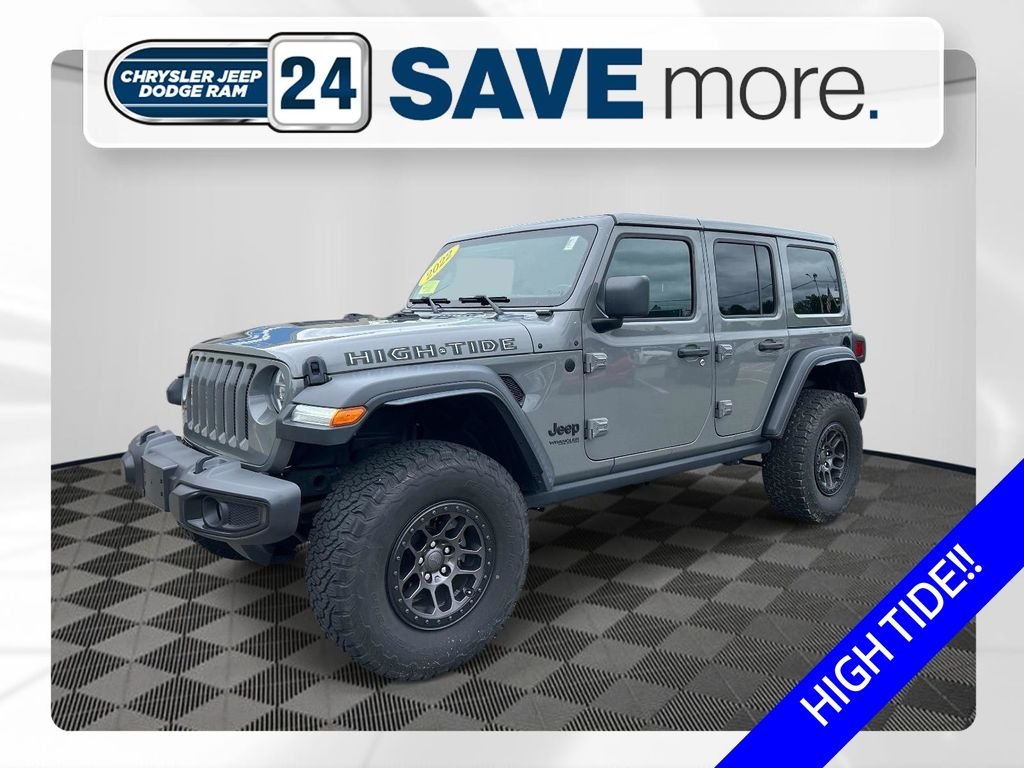 Used 2022 Gray Jeep Unlimited High Tide image 1