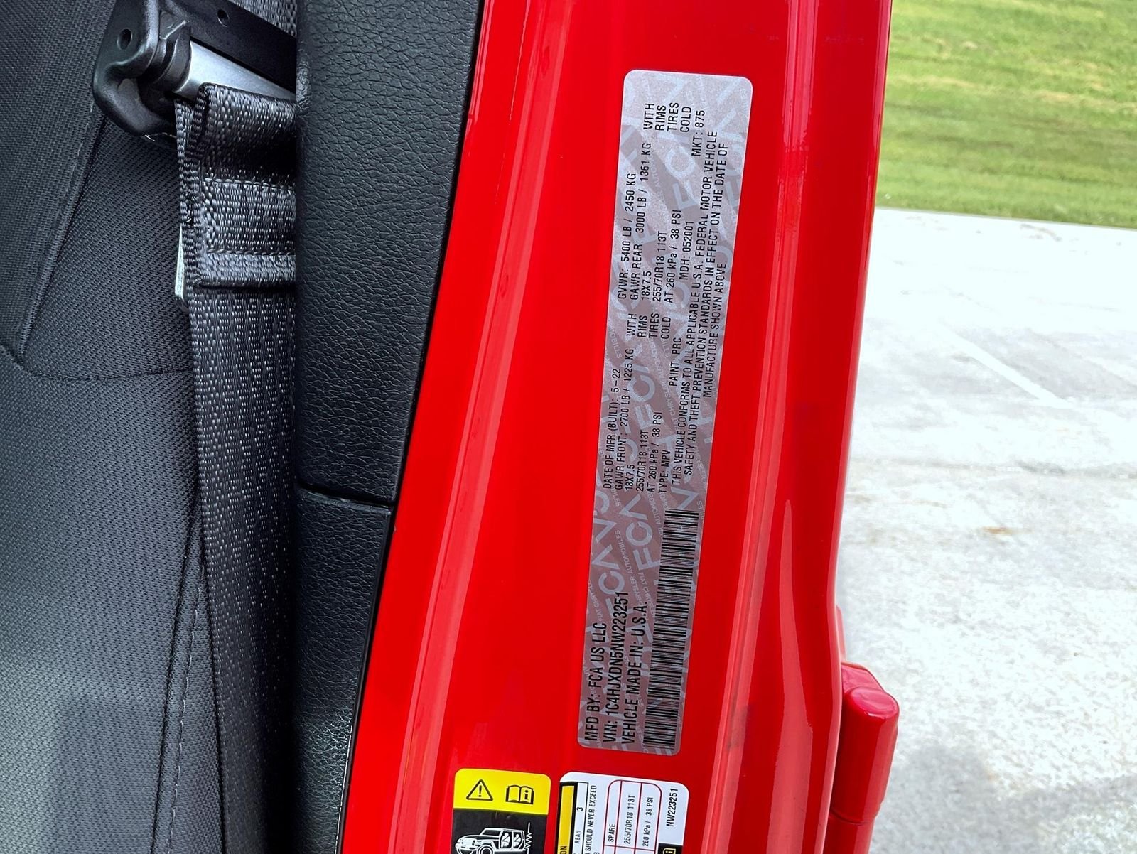 Used 2022 Red Jeep Unlimited Sport Altitude image 25