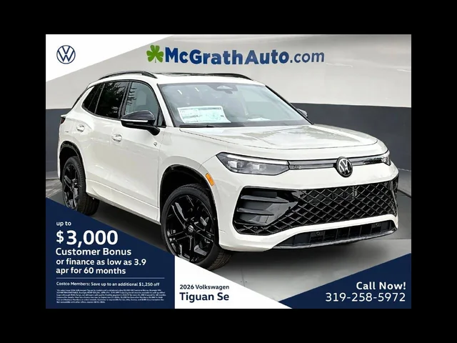 2026 Volkswagen Tiguan 2.0T SE R-Line Black