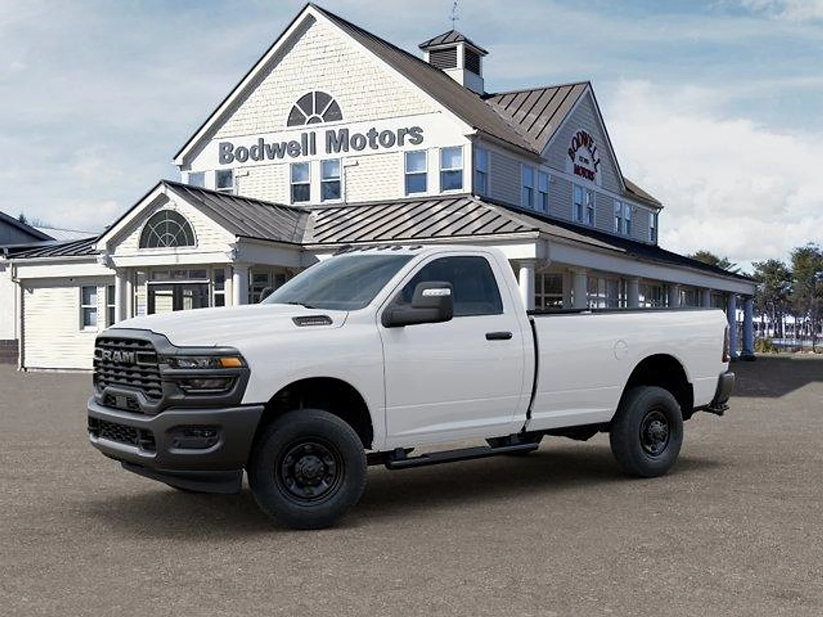 New 2026 Bright White Clear-Coat Exterior Paint RAM Tradesman Regular Cab 4x4 8