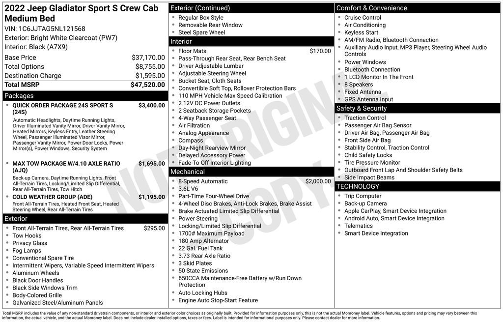Used 2022 White Jeep Sport image 6
