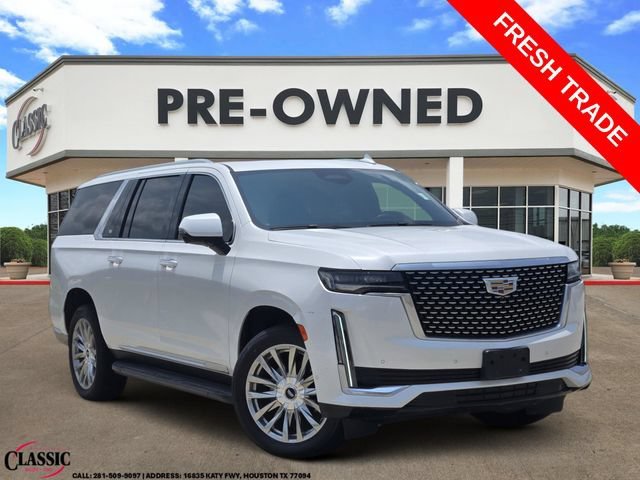 CRYSTAL WHITE TRICOAT 2021 Cadillac Escalade ESV SUV / Crossover Four-Wheel Drive