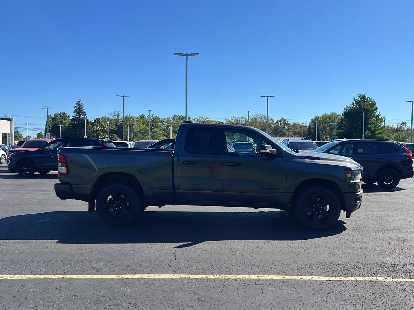 Used 2021 Granite Crystal Metallic Clearcoat Ram Big Horn image 4