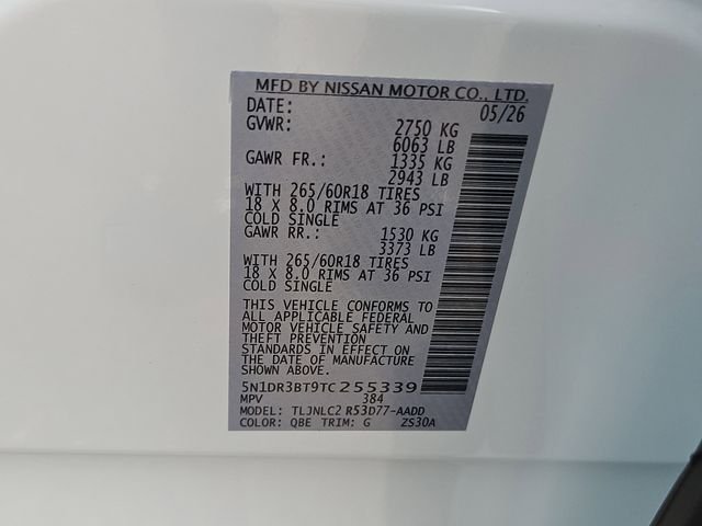 New 2026 Everest White Pearl TriCoat Nissan Rock Creek® image 20