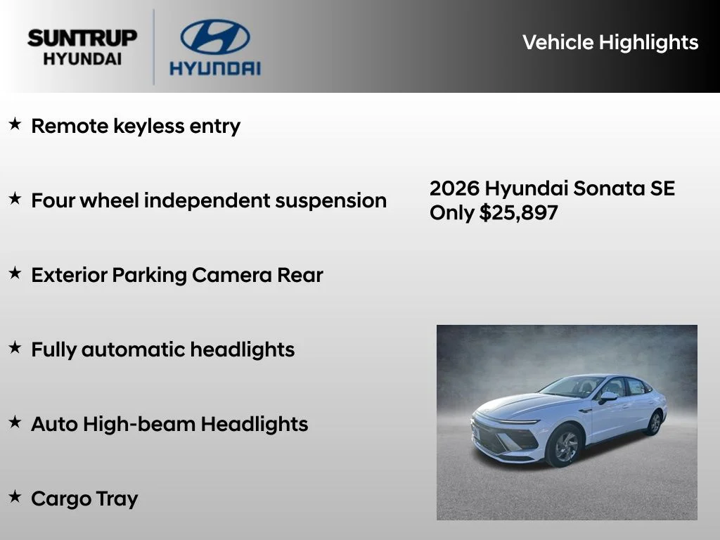 Certified Used 2026 Serenity White Hyundai SE image 16