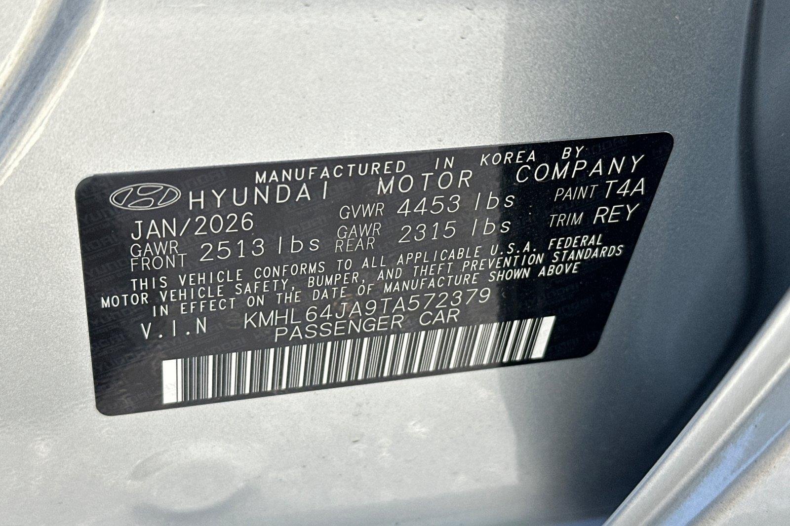 New 2026 Aero Silver Hyundai SEL Sport image 53
