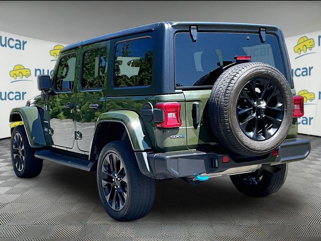 Used 2023 Green Jeep Sahara 4xe image 4
