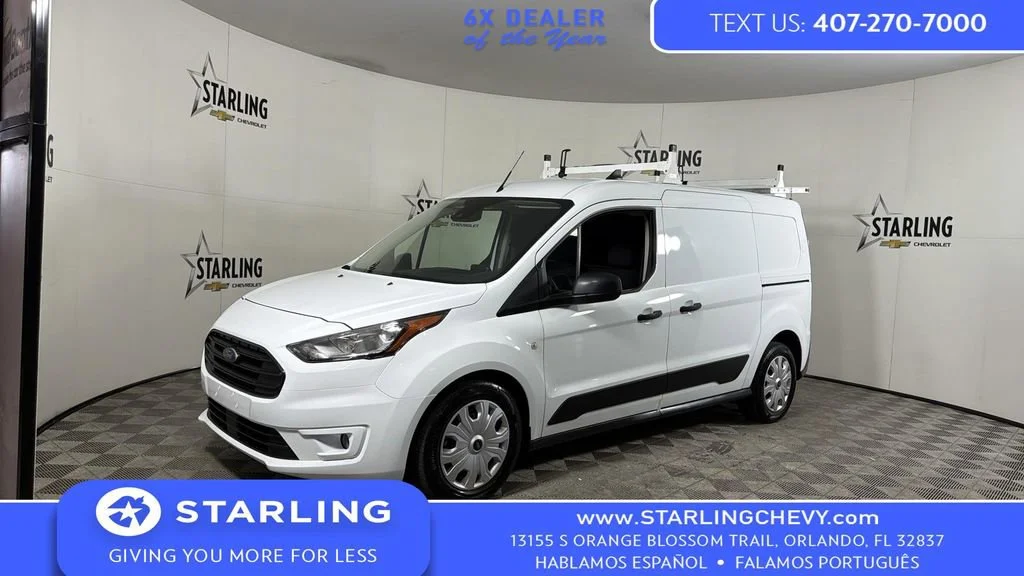 Used 2023 White Ford XLT Cargo Van image 1