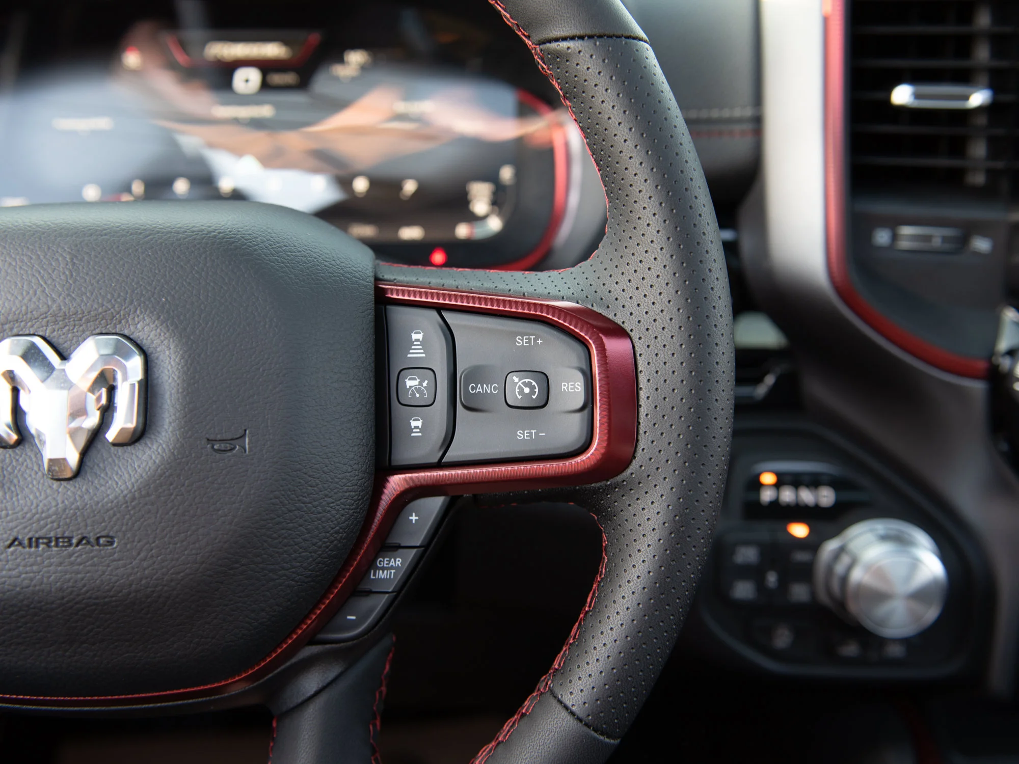 New 2026 Red RAM Rebel* Crew Cab 4x4, Pano Sunroof, 33 Inch A/T Tires, Passenger Screen image 17