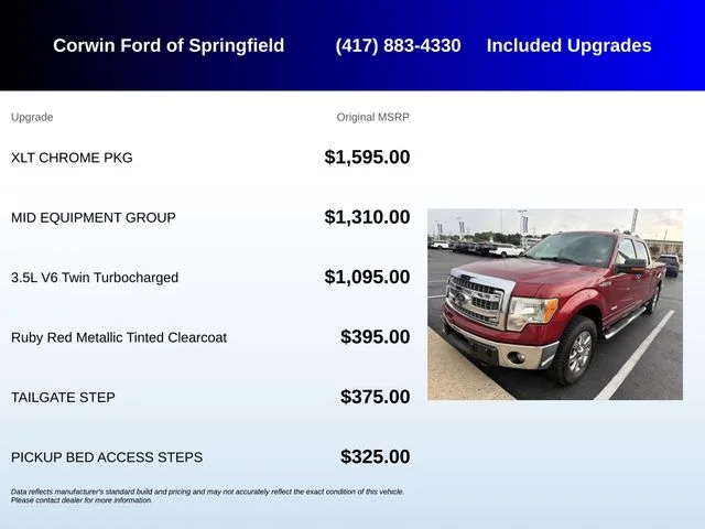 Used 2013 Ruby Red Metallic Ford XLT image 5