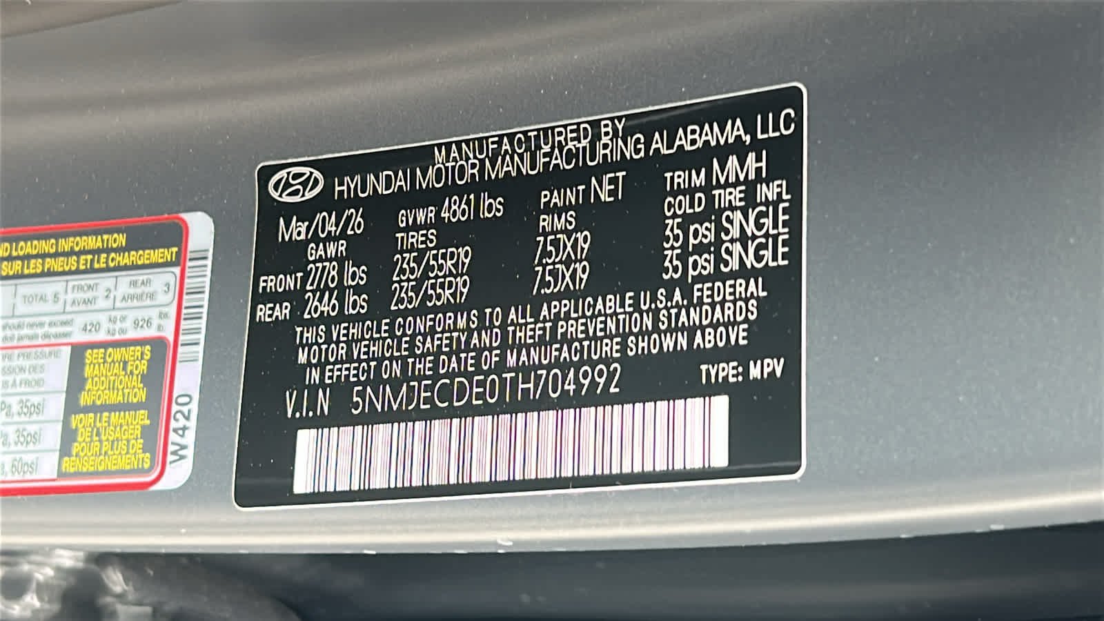 New 2026 Ecotronic Gray Matte Hyundai Limited AWD image 30