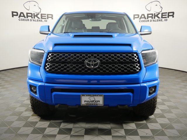 Used 2021 Voodoo Blue Toyota Crew Max SR5 w/ TRD Sport Pkg image 3