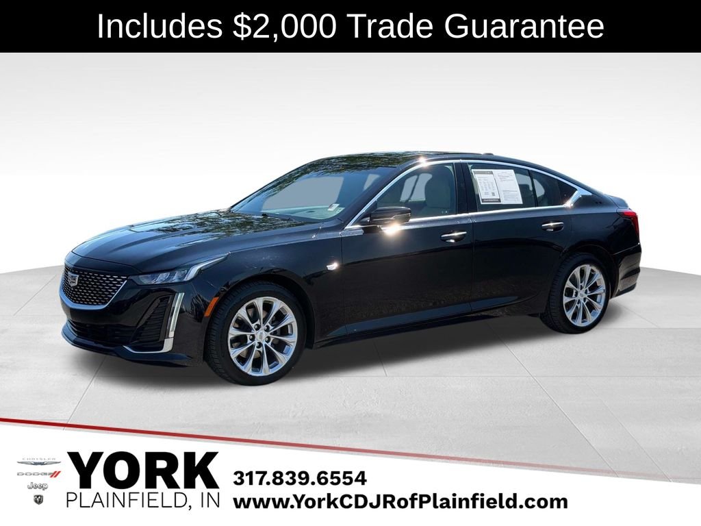 Black 2020 Cadillac CT5 Sedan All-Wheel Drive 10-Speed Automatic