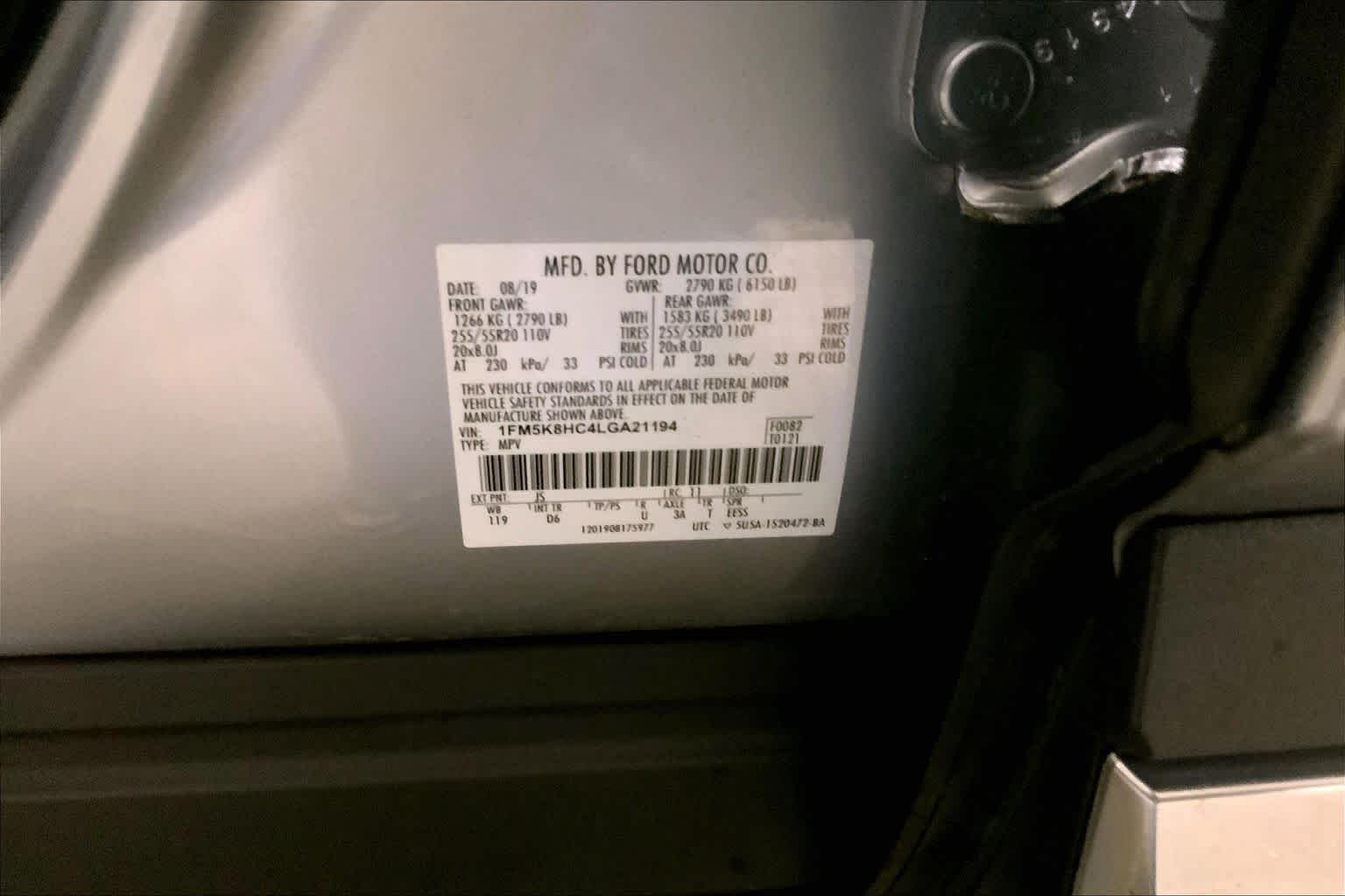 Used 2020 Iconic Silver Metallic Ford Platinum image 37