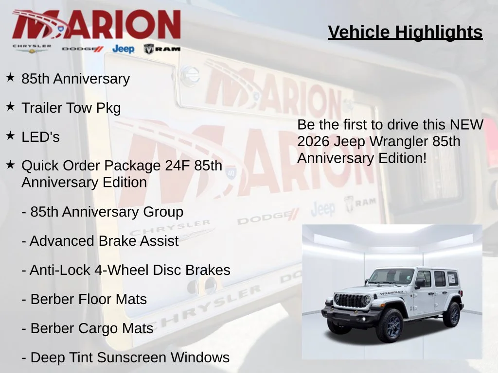 New 2026 White Jeep 85th Anniversary Edition image 5