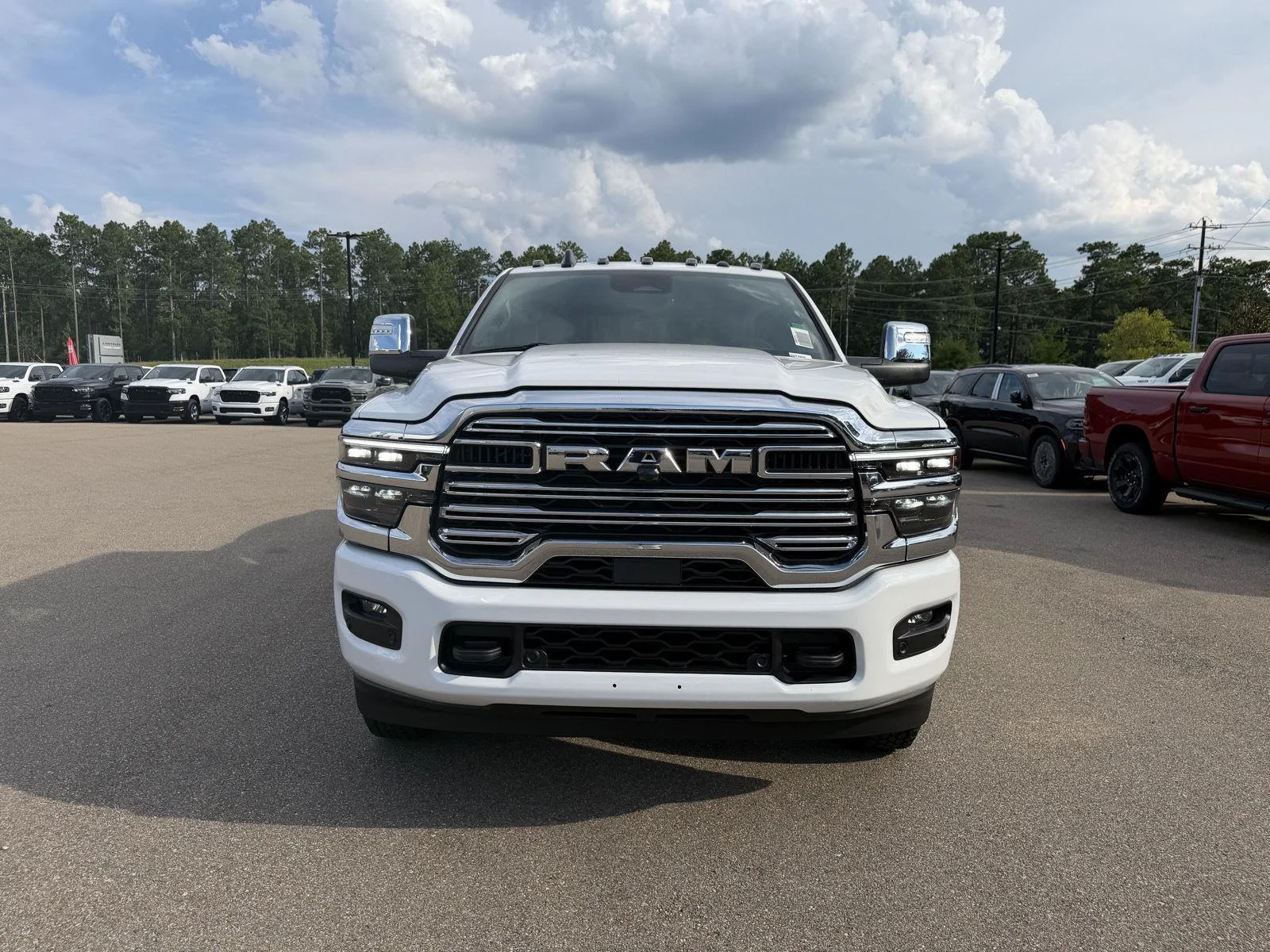 New 2026 Bright White Clear-Coat Exterior Paint RAM Laramie image 2