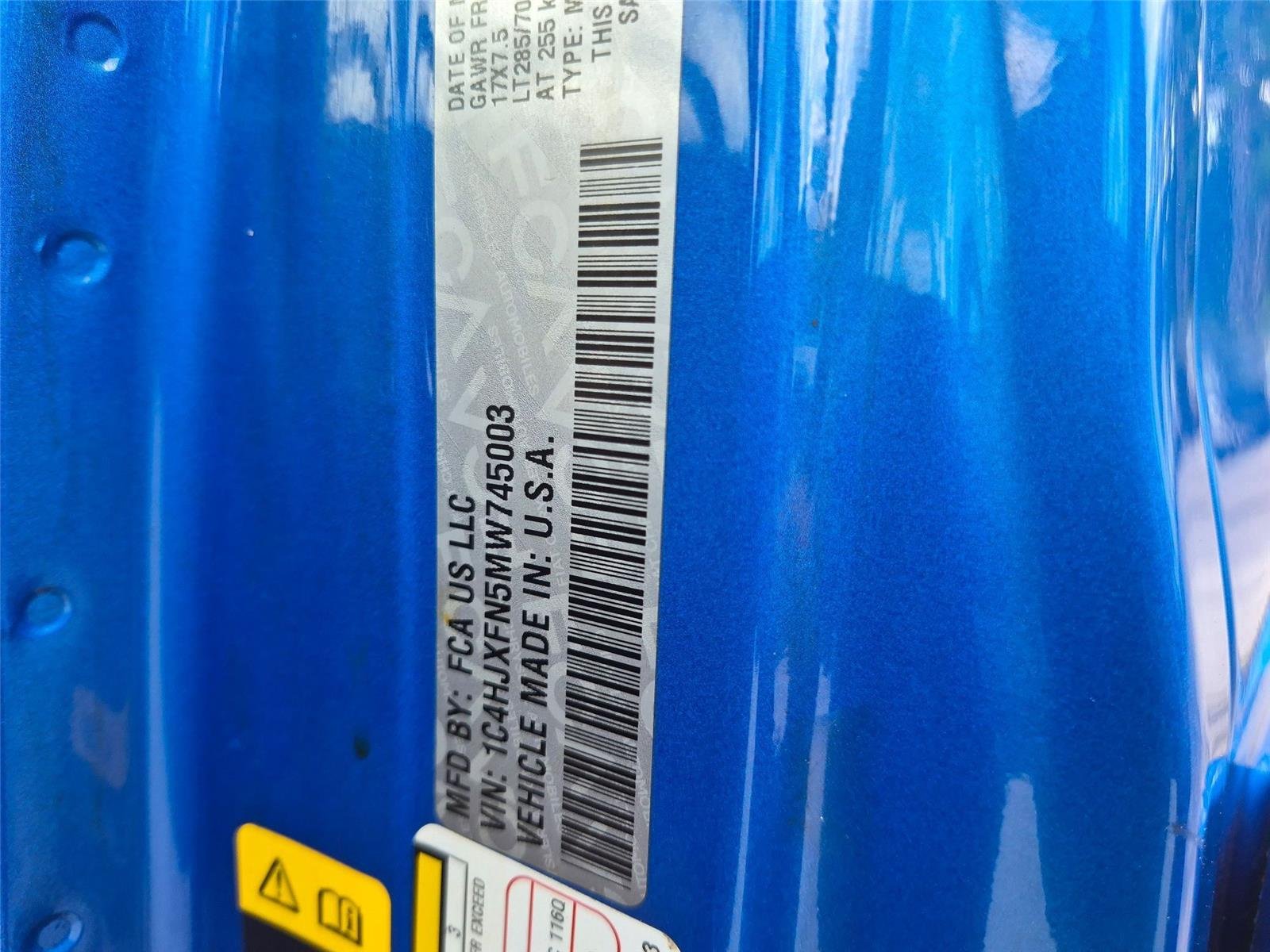 Used 2021 Hydro Blue Pearlcoat JEEP RUBI image 15