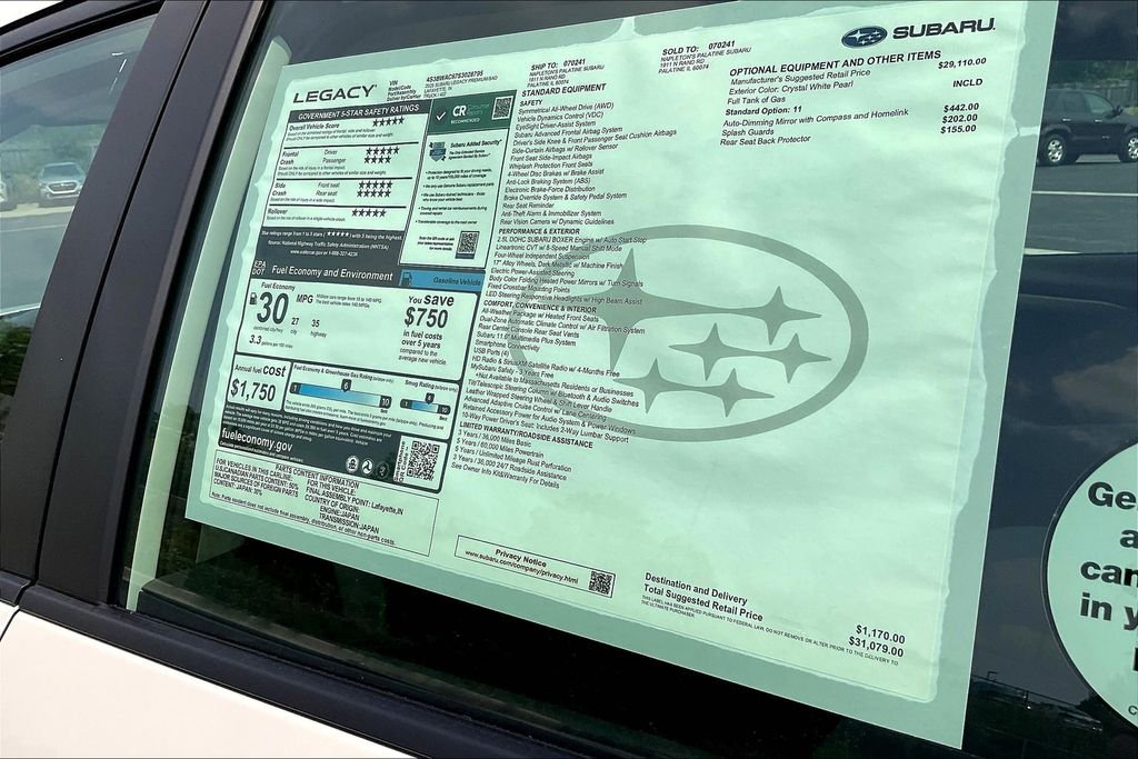 2025 Subaru Legacy Premium - Photo 14