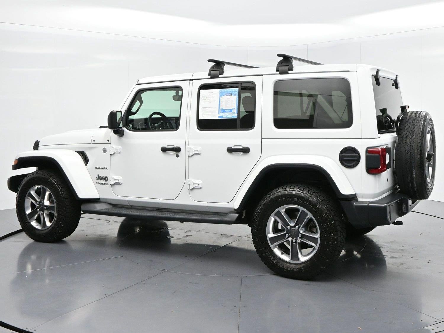 Used 2019 Bright White Clearcoat Jeep Sahara image 5