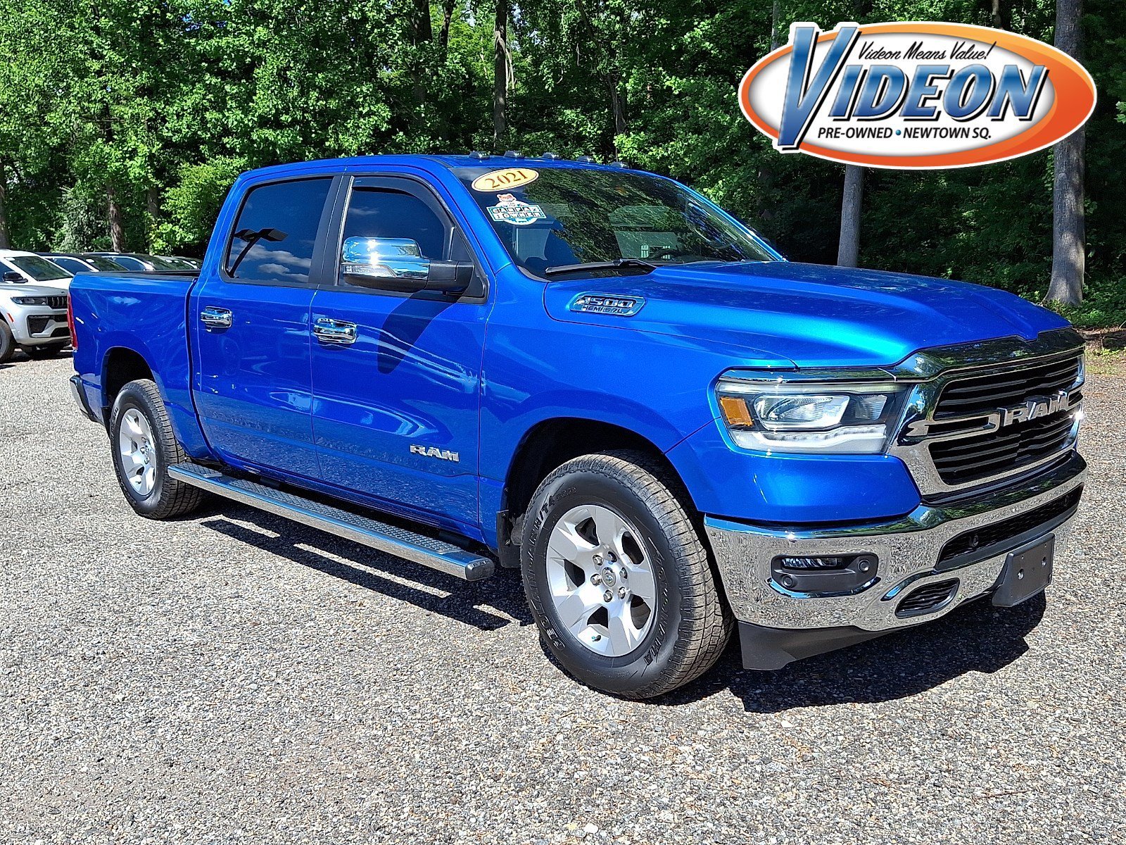 Certified Used 2021 Hydro Blue Pearlcoat Ram Big Horn image 1