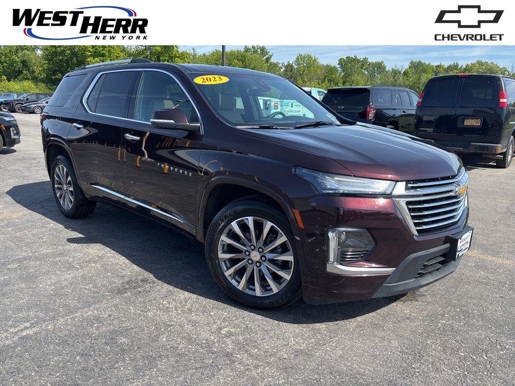 Used 2023 Black Cherry Metallic Chevrolet Premier image 1