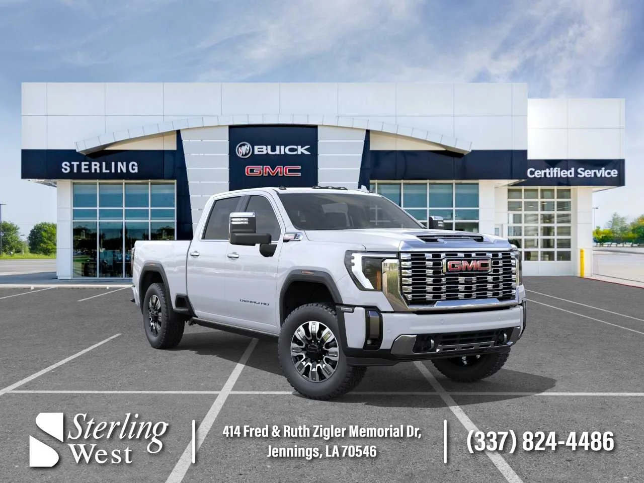 New 2026 Glacier White Tricoat GMC Denali image 1