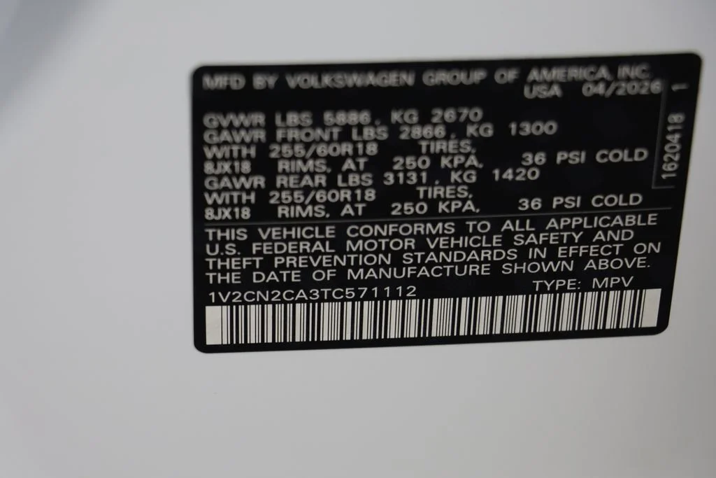 New 2026 Opal White Volkswagen 2.0T Peak Edition image 24