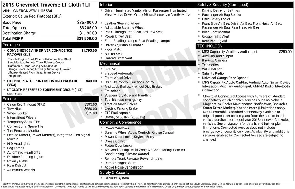 Used 2019 Red Chevrolet LT image 38