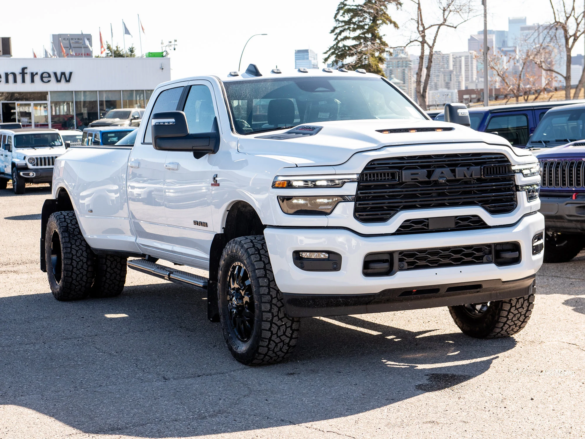 New 2026 White RAM Laramie* Dually, 8