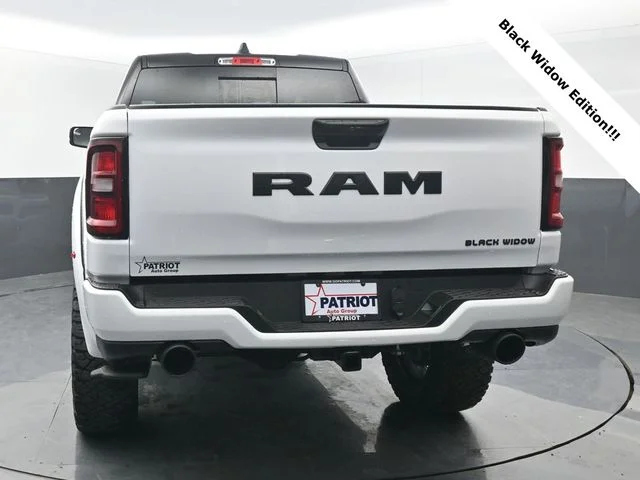New 2026 Bright White Clear-Coat Exterior Paint RAM BLACK WIDOW EDITION image 4