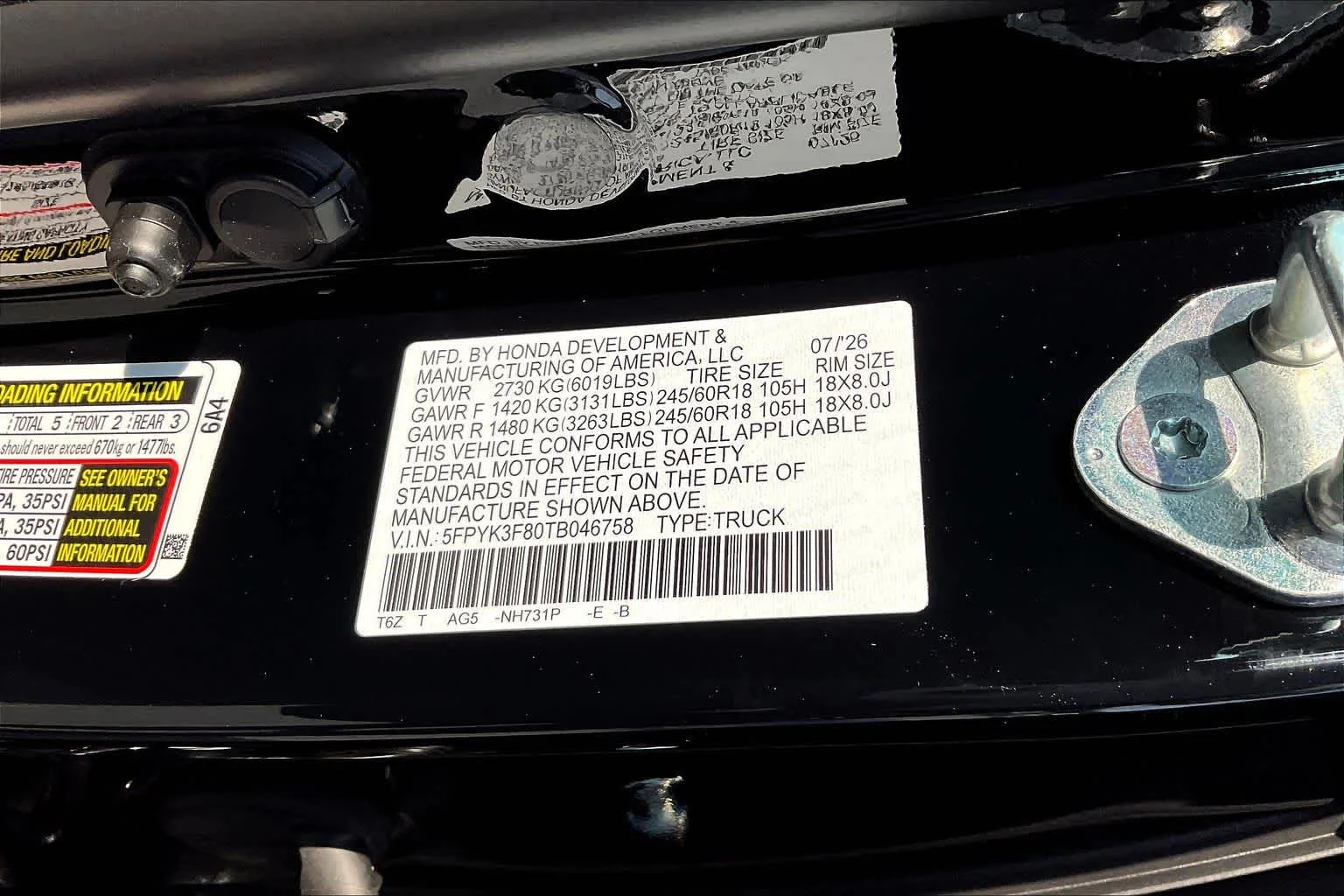 New 2026 Crystal Black Pearl Honda Black Edition image 19