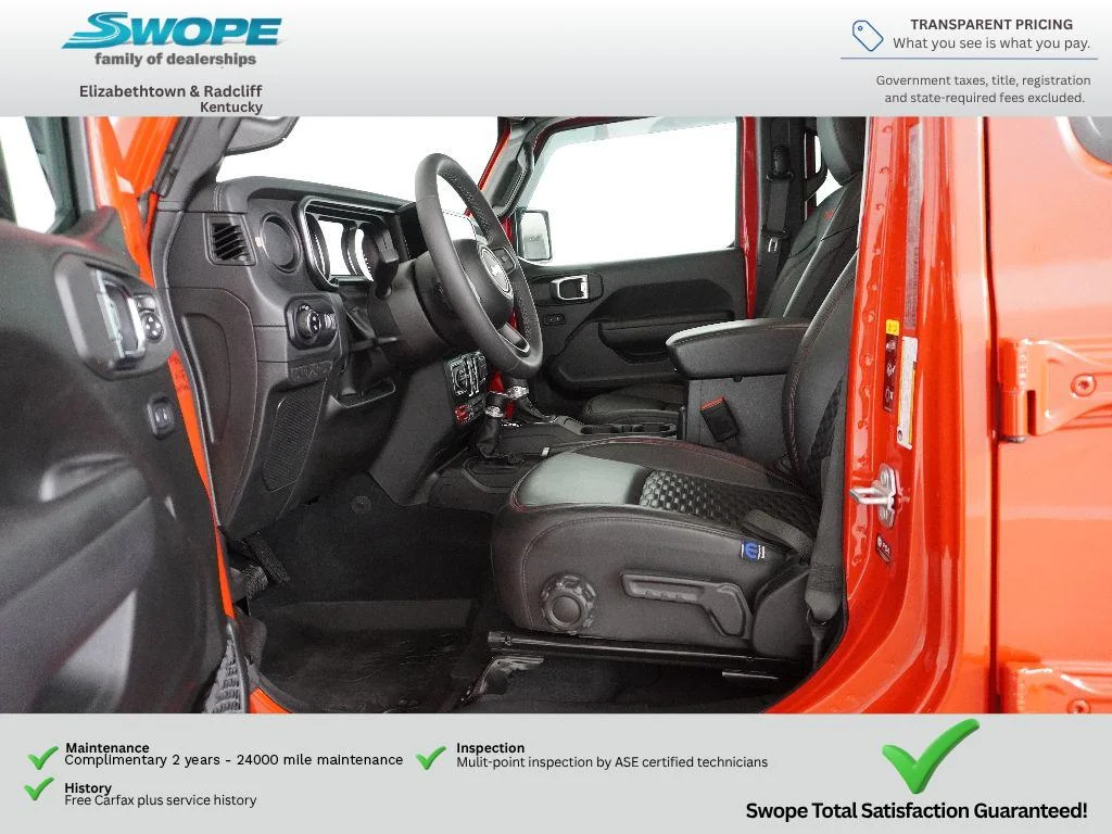Used 2025 Firecracker Red Clearcoat Jeep Rubicon image 12