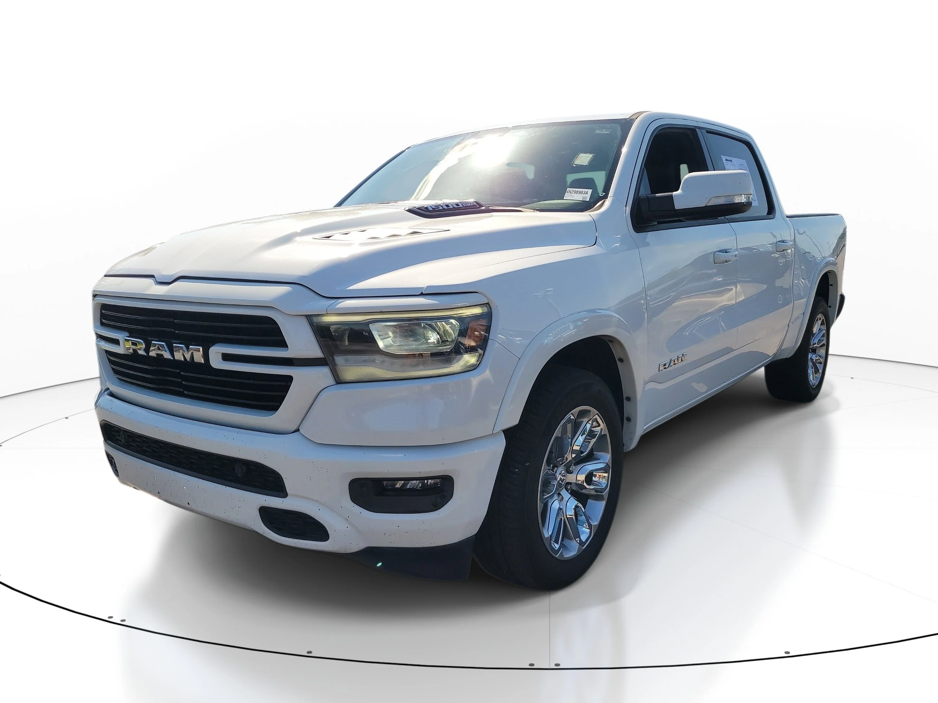 Used 2022 Bright White Clearcoat Ram Laramie image 3
