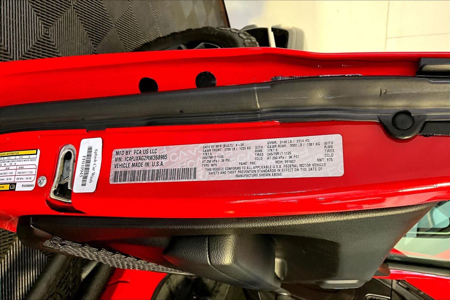 Used 2024 Firecracker Red Clearcoat Jeep Sport image 33