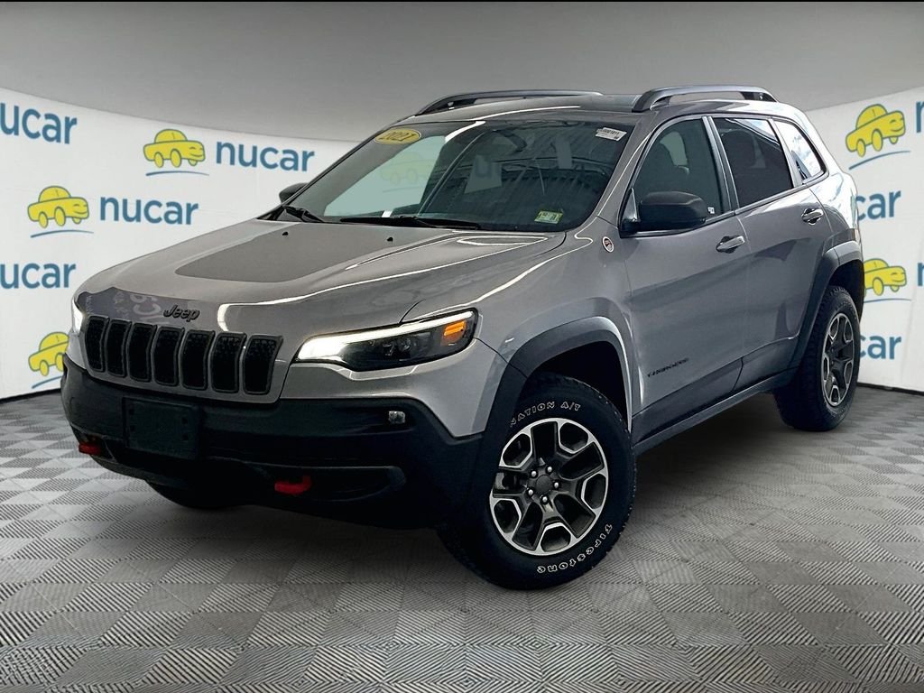 Used 2021 Billet Silver Metallic Clearcoat Jeep Trailhawk image 3
