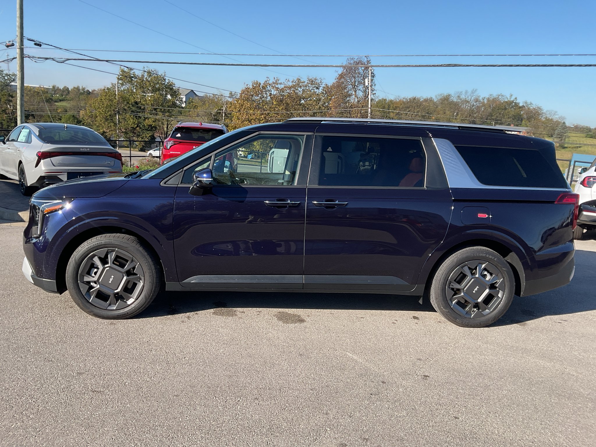 Used 2026 Deep Chroma Blue Kia EX image 6