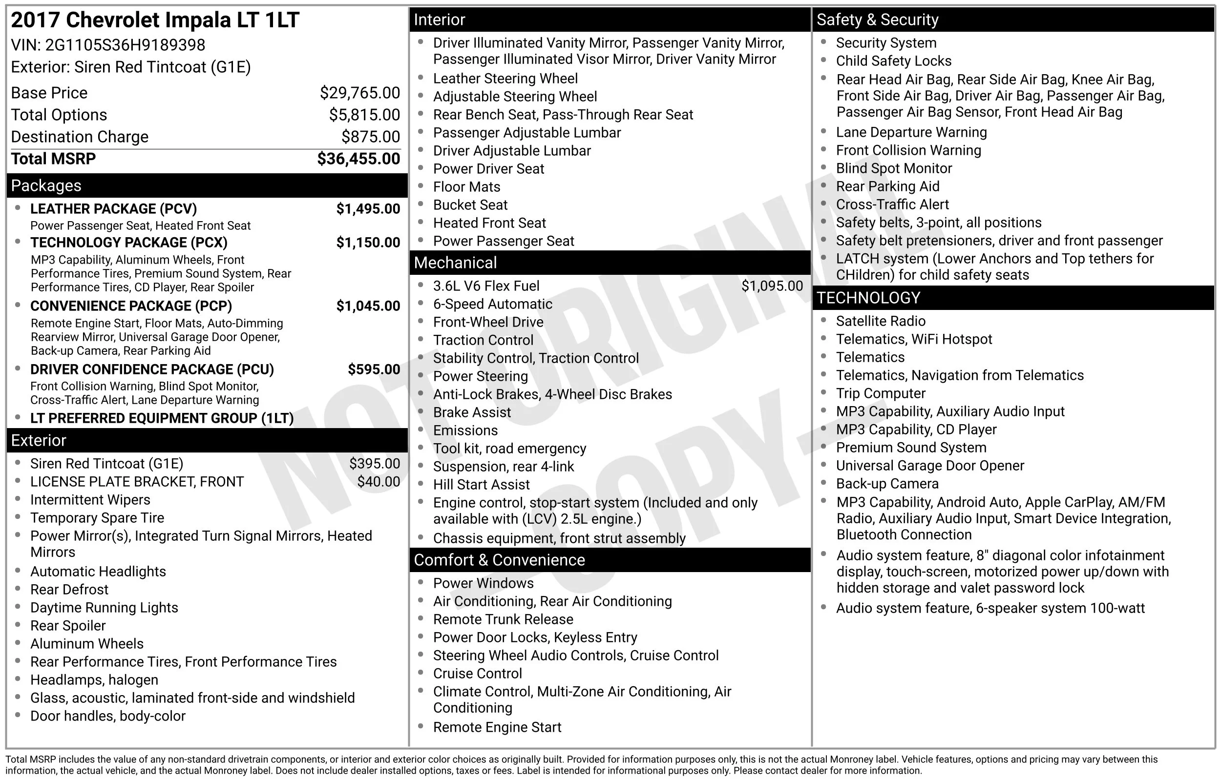 Used 2017 Siren Red Tintcoat Chevrolet LT image 15