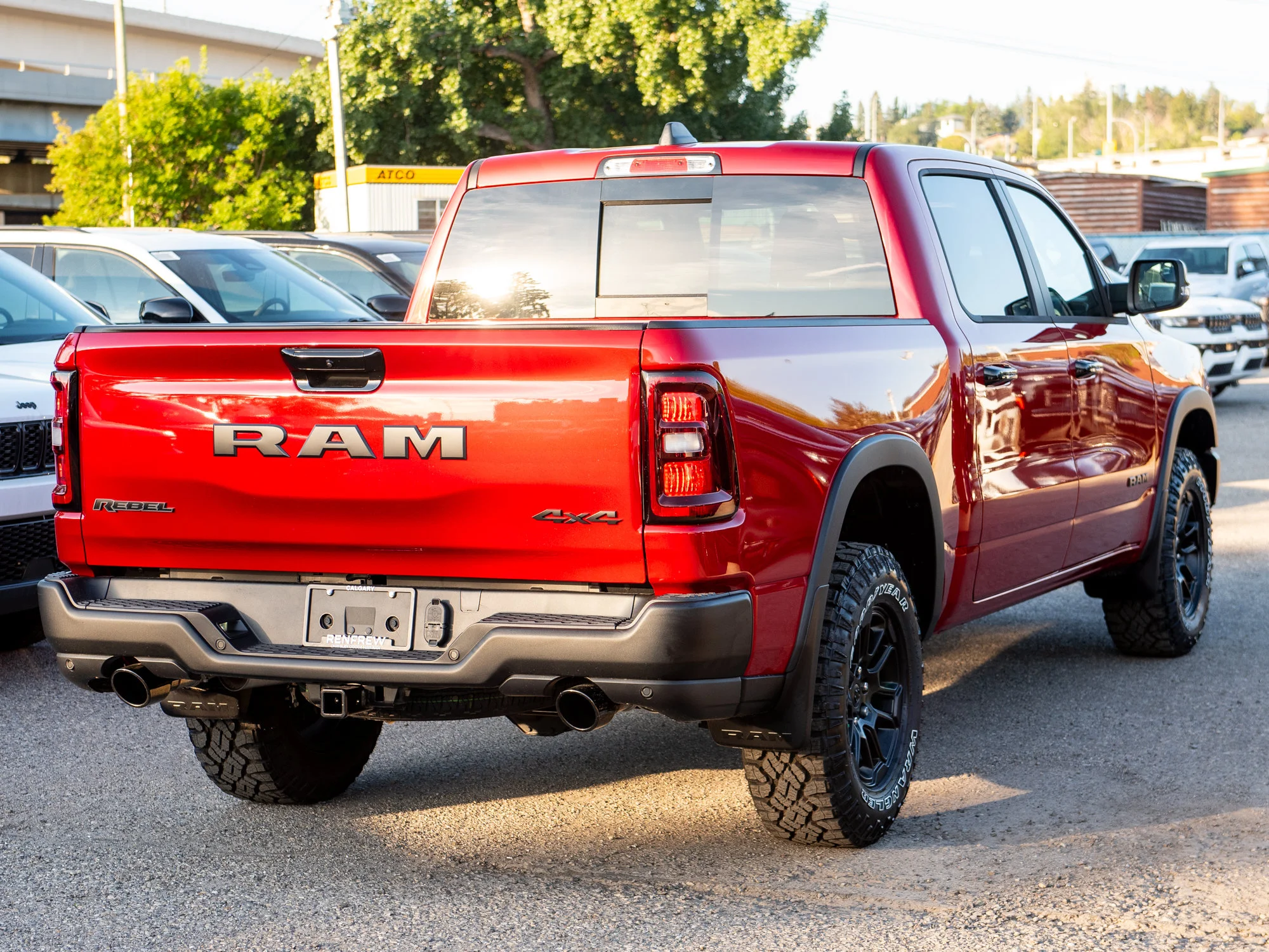 New 2026 Red RAM Rebel* Crew Cab 4x4, Pano Sunroof, 33 Inch A/T Tires, Passenger Screen image 8