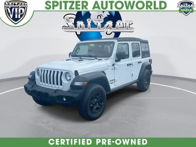 Used 2020 White Jeep Unlimited Sport image 4