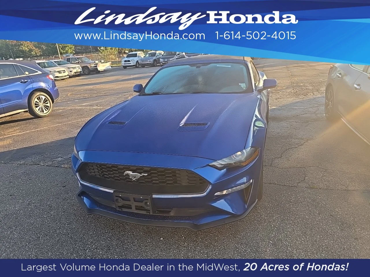 Used 2018 Lightning Blue Metallic Ford EcoBoost Premium image 2