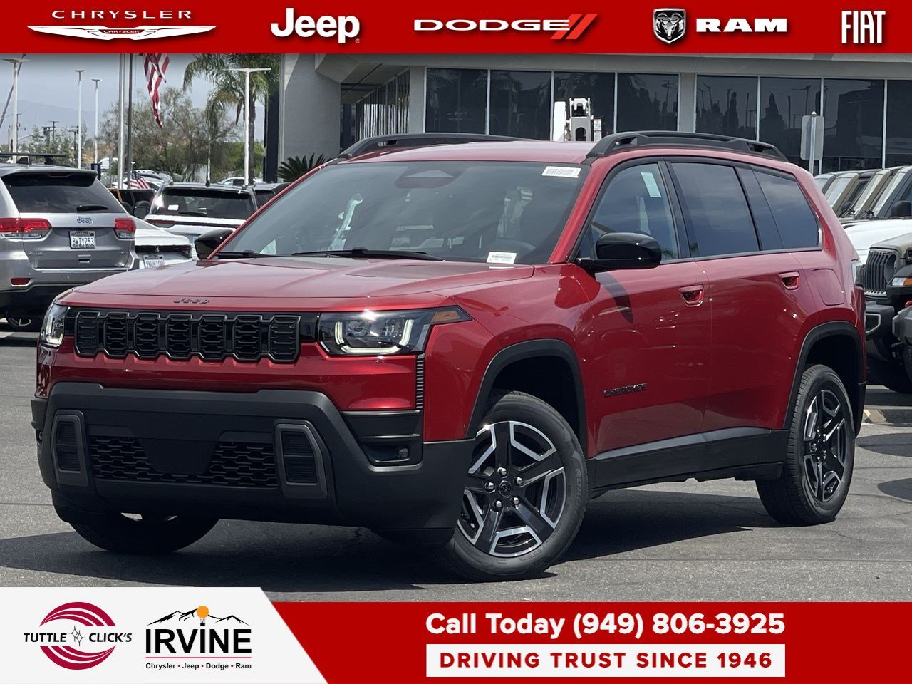 New 2026 Red Hot Pearlcoat Jeep Laredo image 1