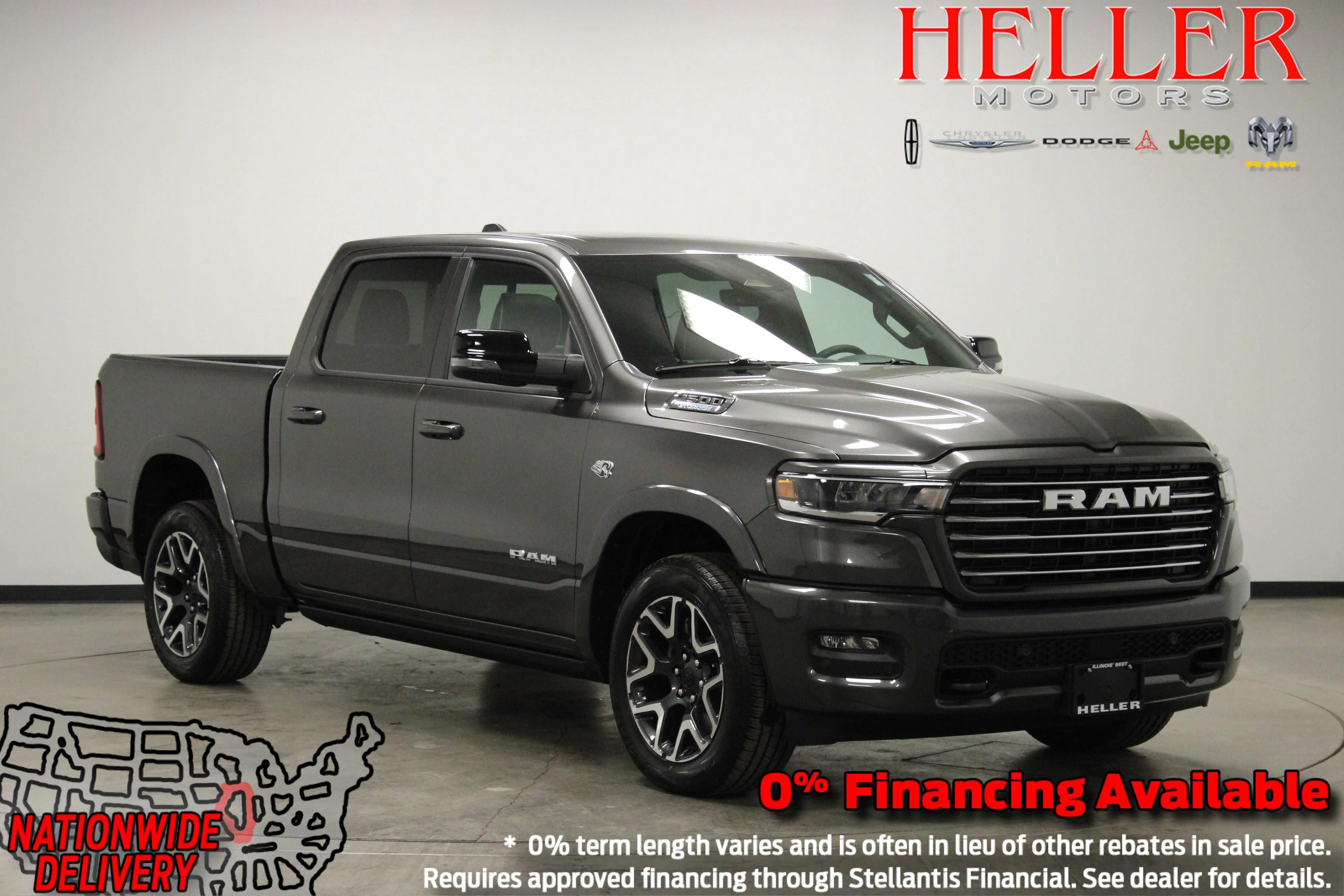 New 2026 Granite Crystal Metallic Clear-Coat Exterior Paint RAM Laramie image 1