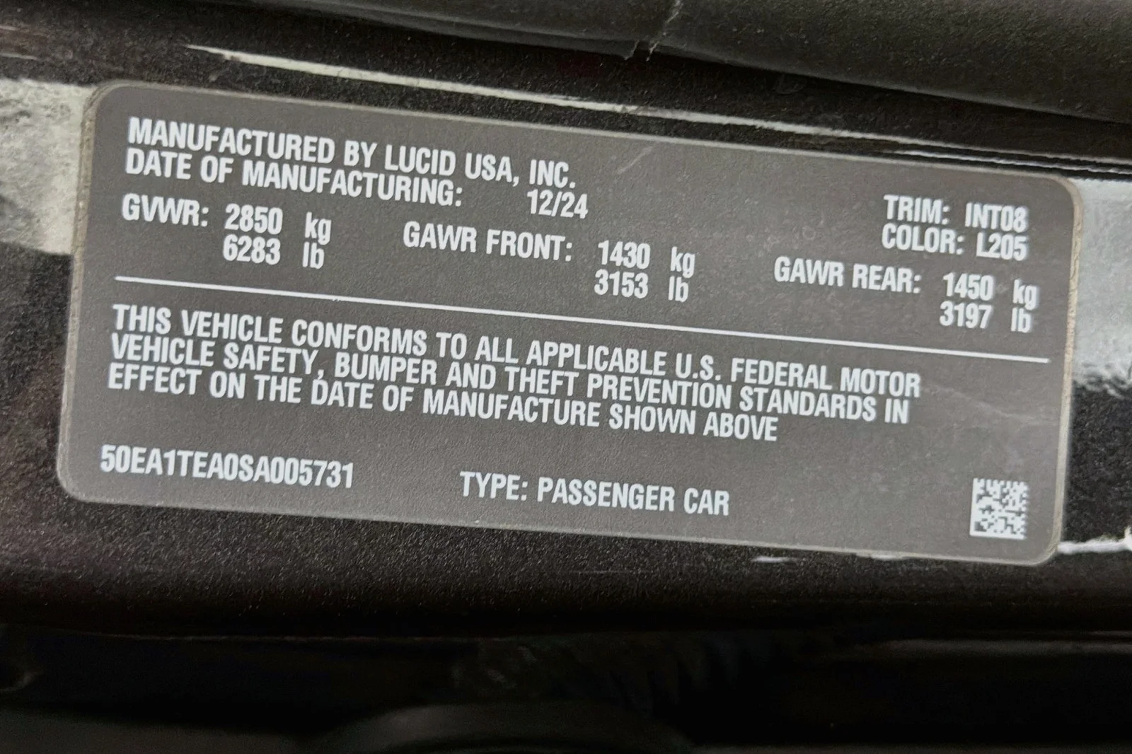 Used 2025 GRAY Lucid Touring image 24