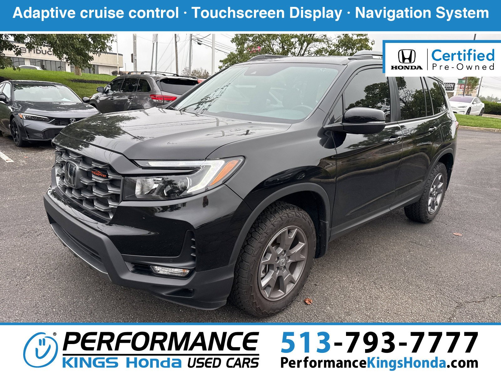 Certified Used 2024 Crystal Black Pearl Honda TrailSport image 1